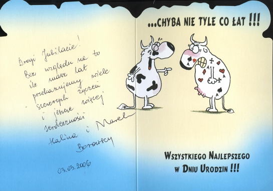 Życzenia od Borowskich Życzenia od Borowskich