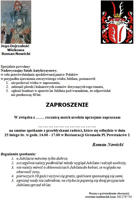 Zaproszenie Zaproszenie