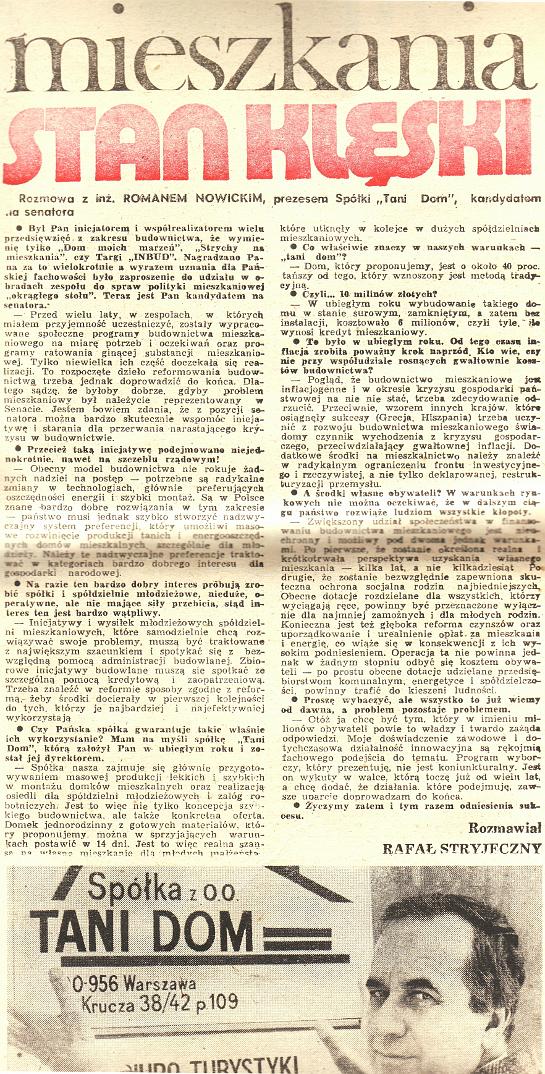 Rozmowa z Nowickim