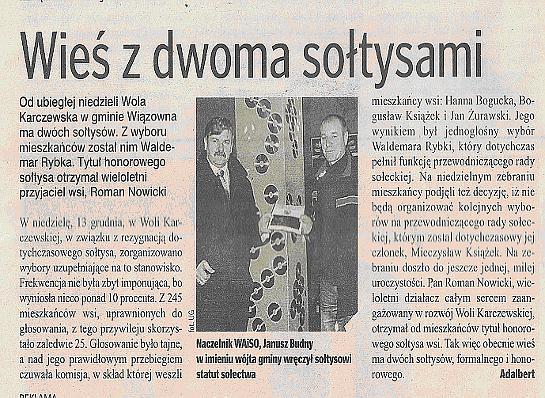 Wie� z dwoma so�tysami