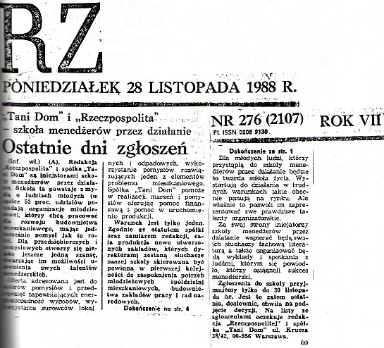 Artyku� Ostatnie dni zgloszen