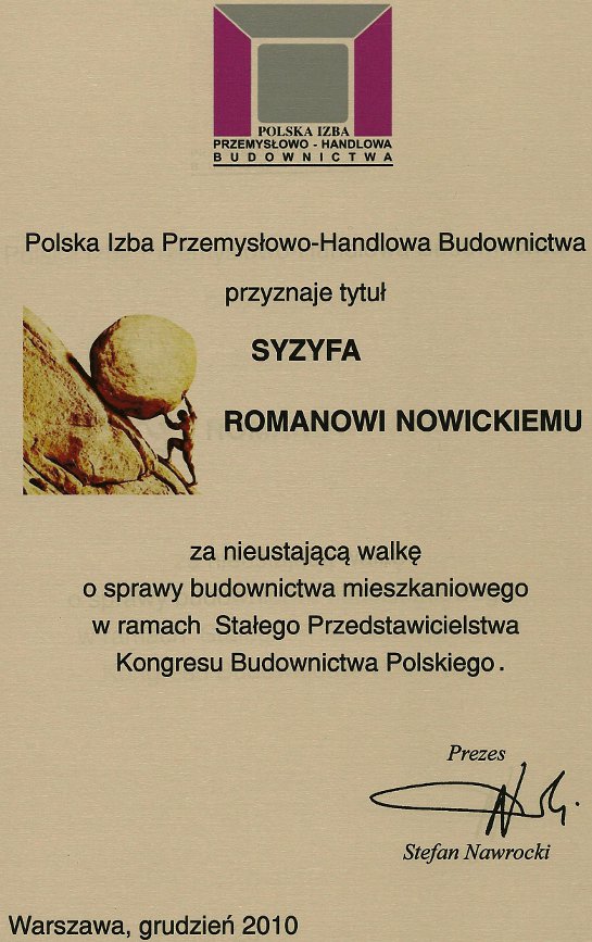 Dyplom Syzyf Dyplom Syzyf