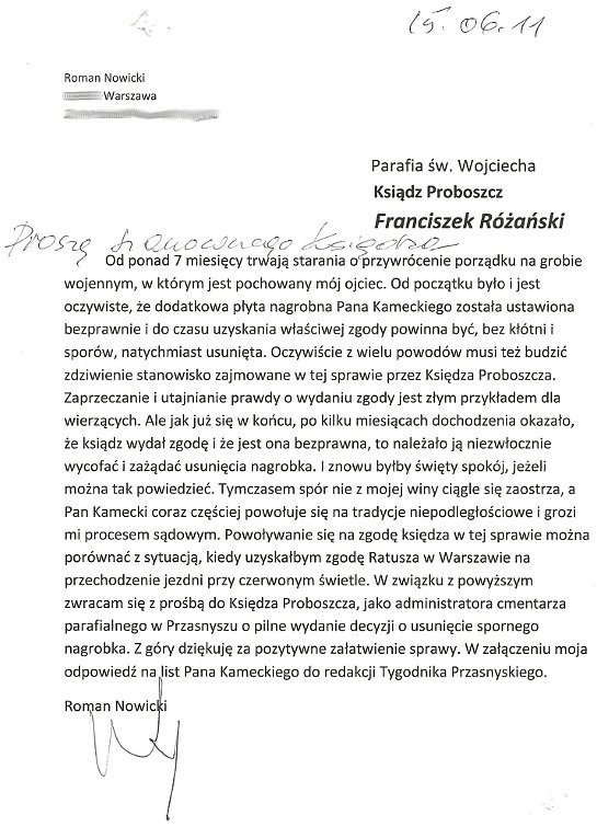 Pismo do Księdza Pismo do Księdza