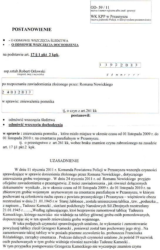 Prokurator o grobie 1 Prokurator o grobie 1