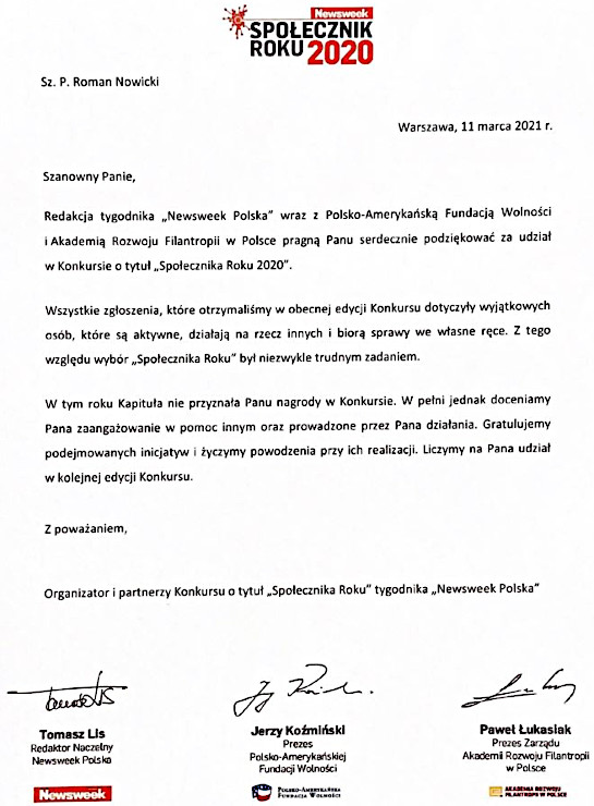 Spo�ecznik roku
