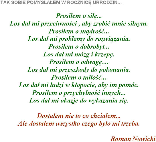 Wierszyk Romana