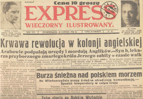 Express Wieczorny ilustrowany 1936r.